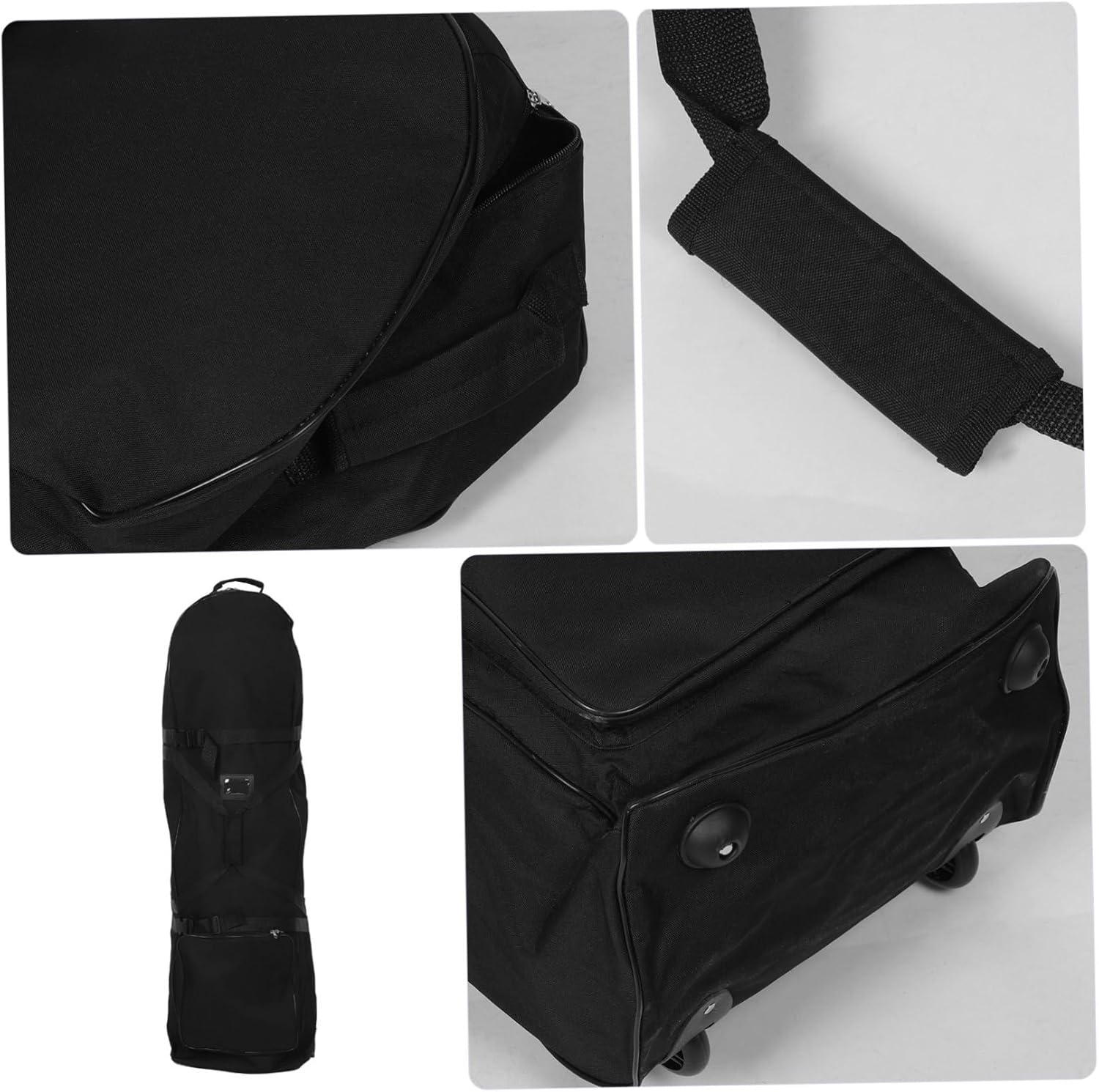 Golf Club Travel Bag with Sealed Zippers and Silent Wheels Airline Approved Heavy-duty Carry Case for Airplane Travel Large Capacity for Clubs Shoes Apparel Weather Resistant
