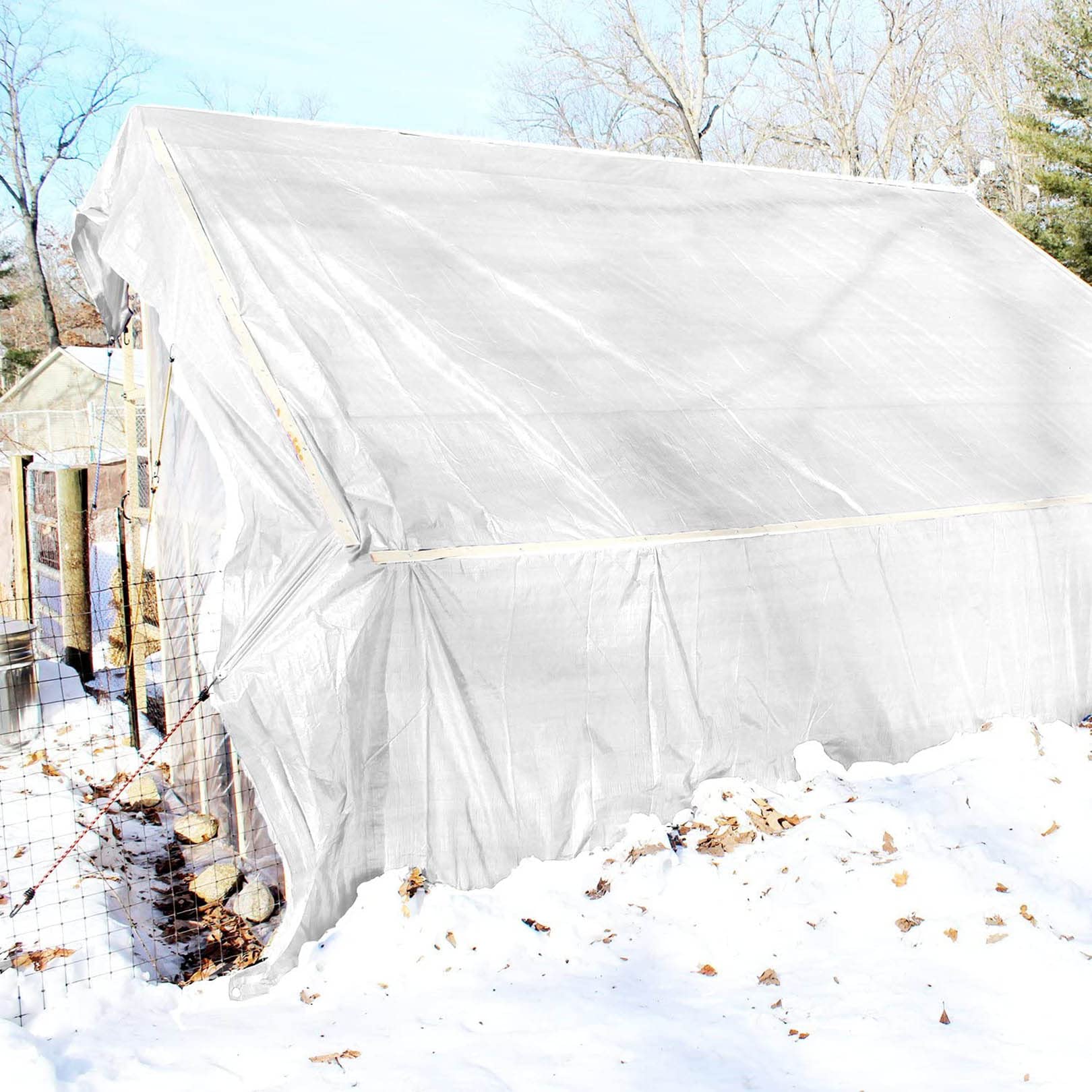 wasserdichte Tarps Rip and Tear Proof Hitzeschutz UV-resistente Tarp Tragbare Plane für Pool Camping Garten Baumarkt