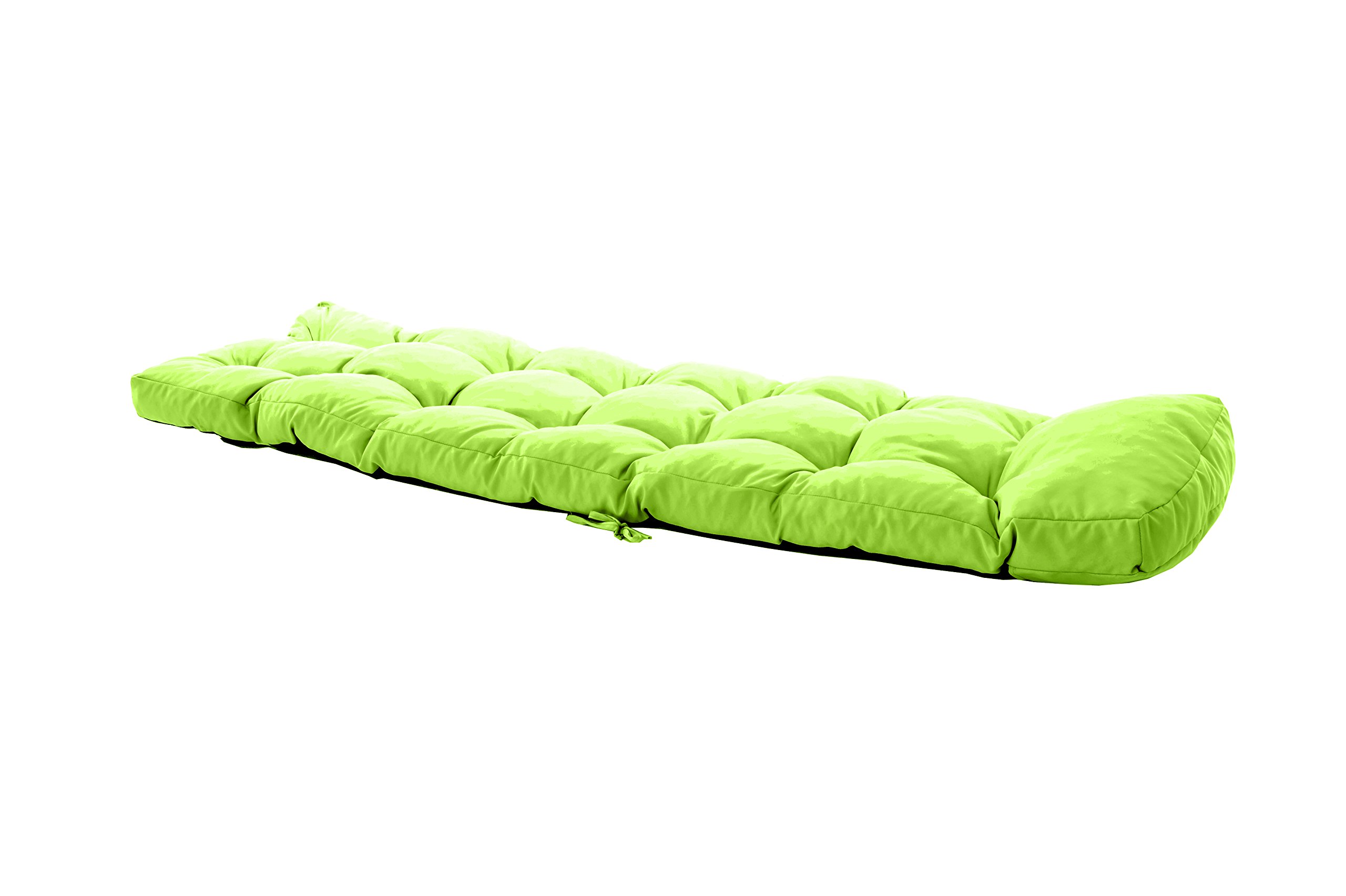 Gardenista Coussin Longue de Jardin 200x60x7cm | Matelas Épais Résistant à l'eau | Bain de Soleil et Transat | Inclinable Hypoallergénique pour Extérieur (Citron Vert)