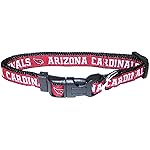 Pets First NFL Arizona Cardinals Licensed PET COLLAR, Small - Heavy-Duty, Strong, and Durable Dog Collar. Available in 31 Football Teams and 4 Sizes