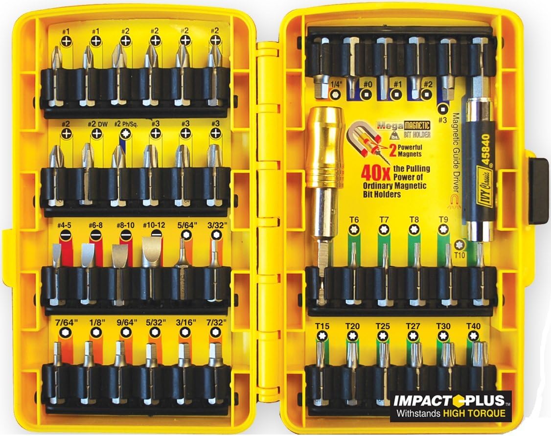 Ivy Classic 46000 42 Piece MegaMagnetic All Purpose Screwdriving Set, Impact Plus