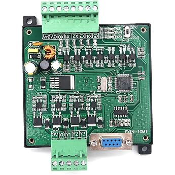 DollaTek DC24V PLC Industrial Control Board Controller FX1N-10MT Transistor Output