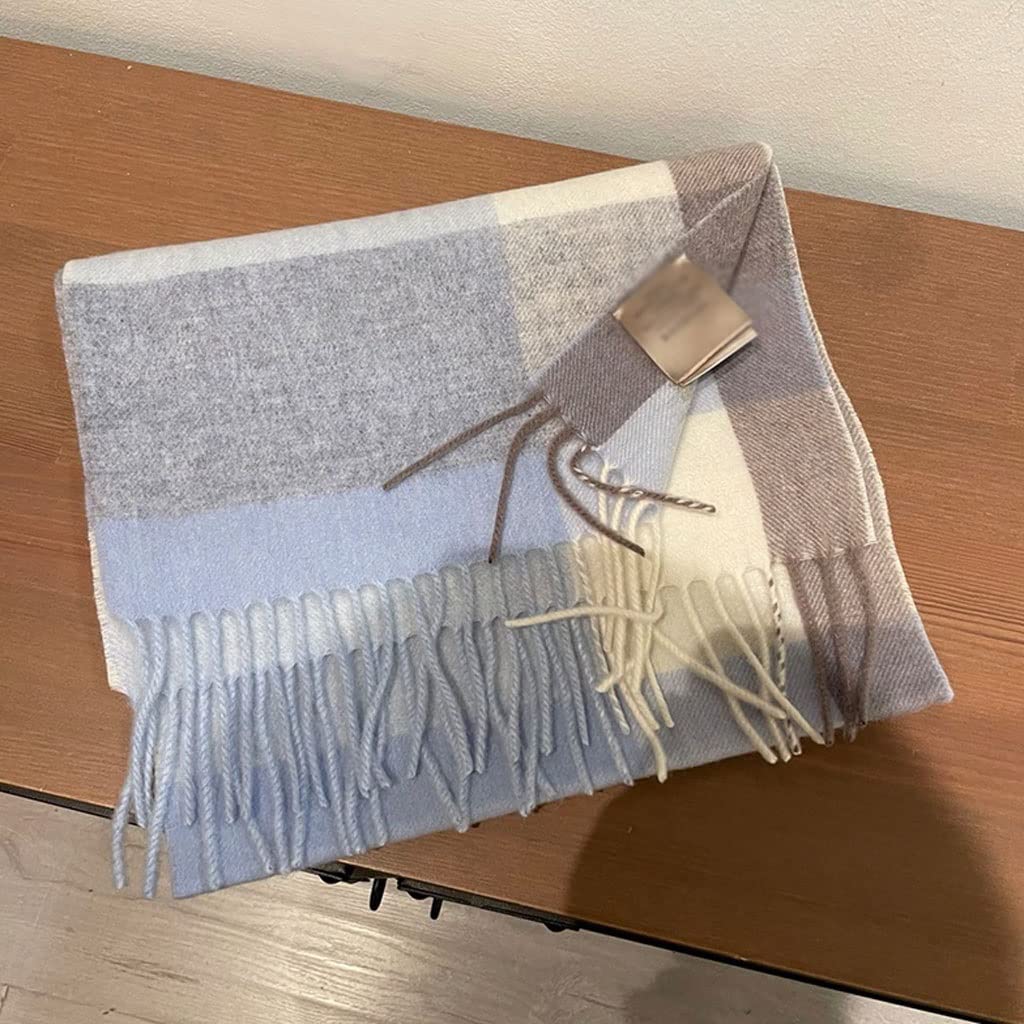 Sciarpa Invernale Elegante Sciarpina Confortevole sciarpa di lana calda moda plaid donne sciarpe inverno scialle caldo e avvolgere la nappa lunga femminile Calda