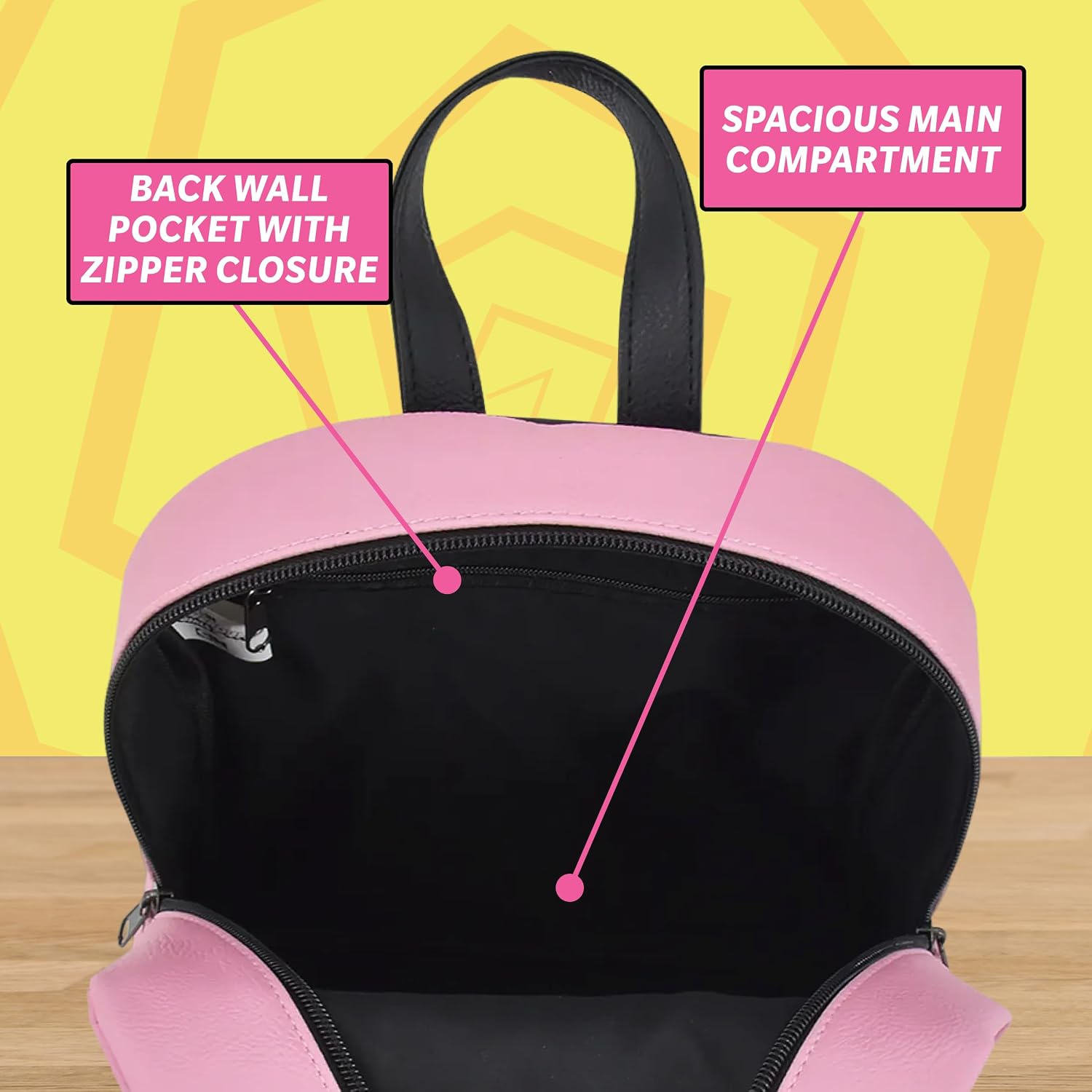 Concept One The Powerpuff Girls Mini Backpack, Blossom, Bubbles, and Buttercup Small Travel Bag Purse for Men and Women, Adjustable Shoulder Straps, Multi, 10 Inch