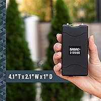 Vista 10 de SABRE Spray de pimienta y pistola aturdidora 2 en 1 y linterna, 25 ráfagas de pulverización OC de máxima fuerza, agarre intuitivo para los dedos