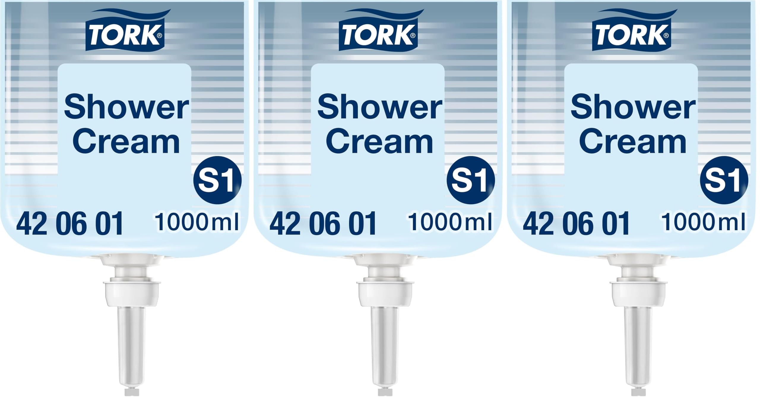 TORK 420601 Savon liquide corps et cheveux S1, 1 litre (Lot de 3)