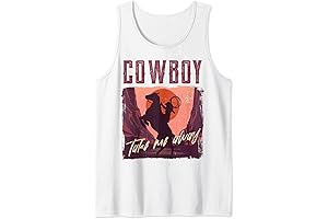 Cowboy Take Me Away Folk Style Western Country Music Tank Top