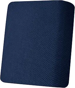 XINEAGE Large Couch Cushion Covers Seat Cushion Cover Thick Stretch Sofa Slipcovers 1 Piece Individual Couch Covers with Elastic Bottom(Single XL Seat Cushion/Backrest,Navy Blue)