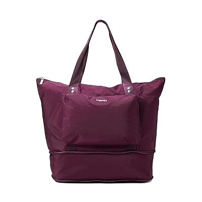 Baggallini Carryall Expandable Packable Tote Handbags Mulberry, Polyester