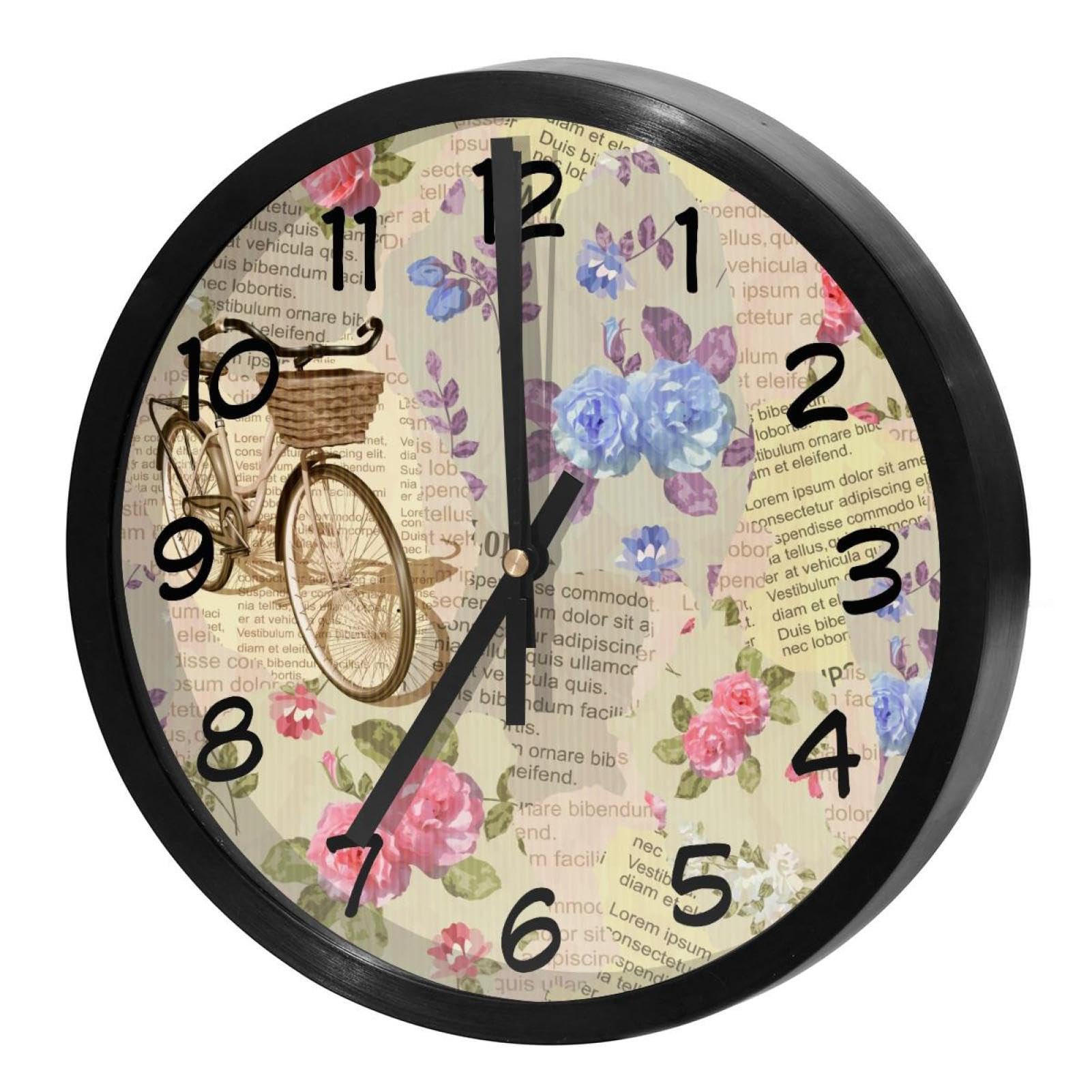 Horloge murale silencieuse à quartz résolvant les bruits de tic-tac pour bureau