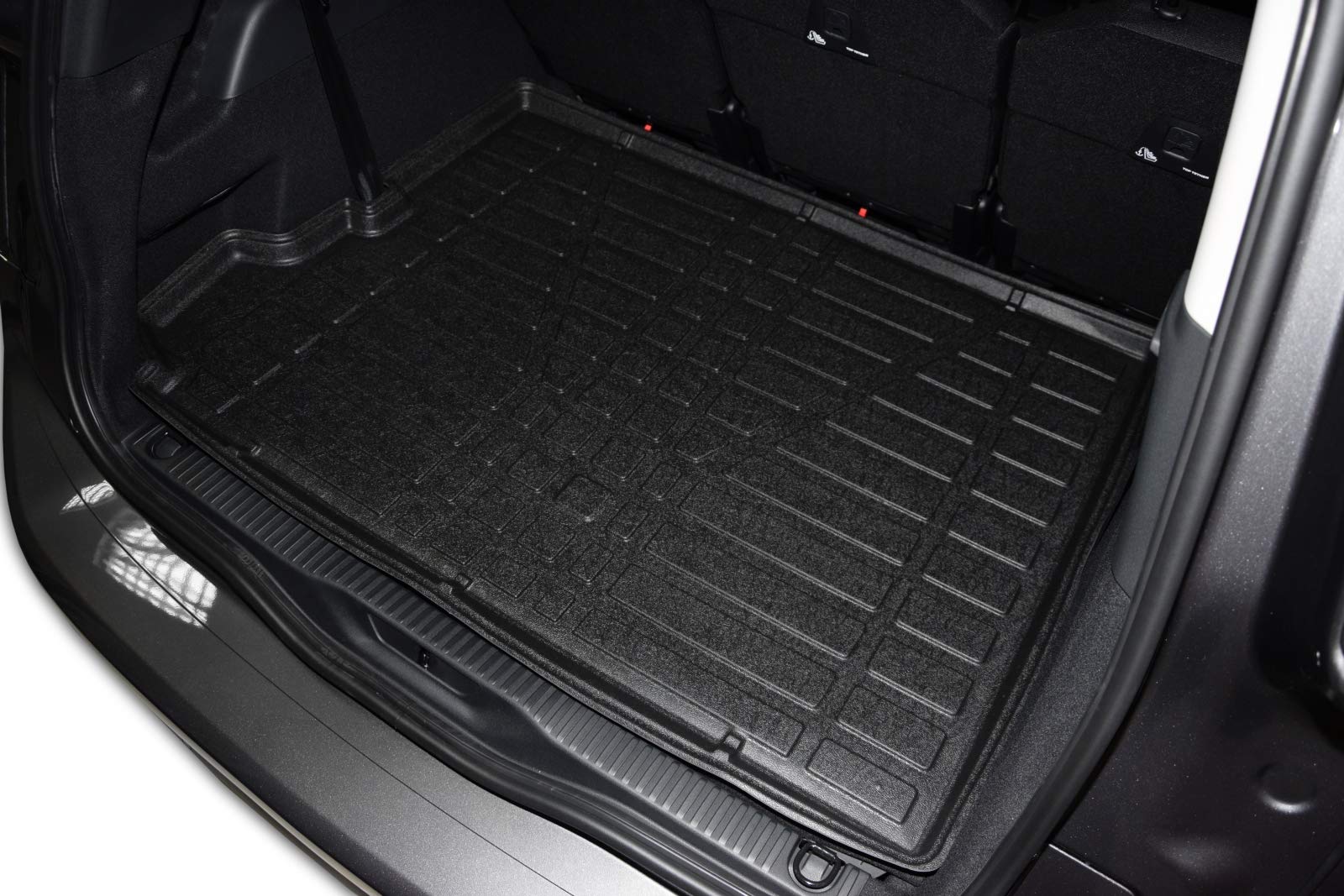 J&J AUTOMOTIVE Tapis De Coffre Sur Mesure Fiat 500X Depuis 2015 - Caoutchouc TPE Antidérapant Bord Haut - Protection Animaux & Tout-Terrain