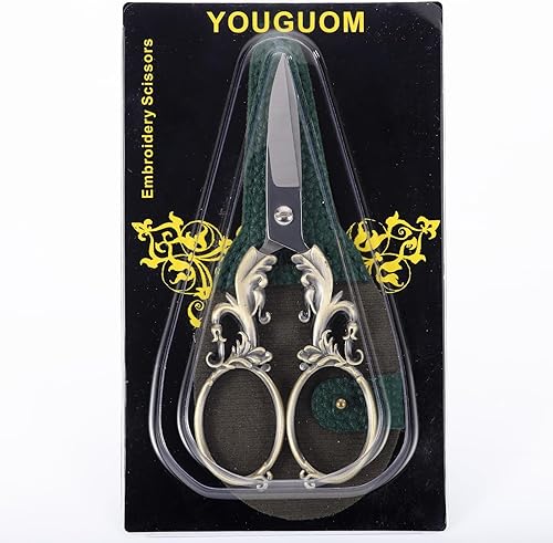 Miniatura 7 de Tijeras para manualidades de costura, tijeras afiladas multiusos con funda para arte, hogar, escuela, tijeras de corte de hilo de papel, asas