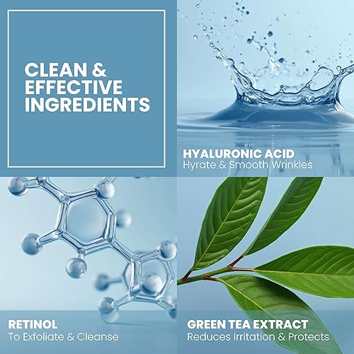 Miniatura 8 de Eva Naturals Crema facial hidratante con ácido hialurónico, antienvejecimiento, antiarrugas, hidratante facial para mujeres y hombres, con aloe vera