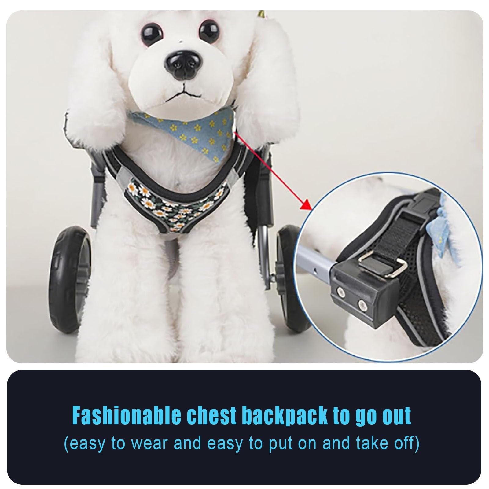 犬用車いす 小型犬用 軽量アルミフレーム Amazon.co.jp: 軽量小型犬用車椅子 - 後脚部は頑丈なアルミ製、4輪設計