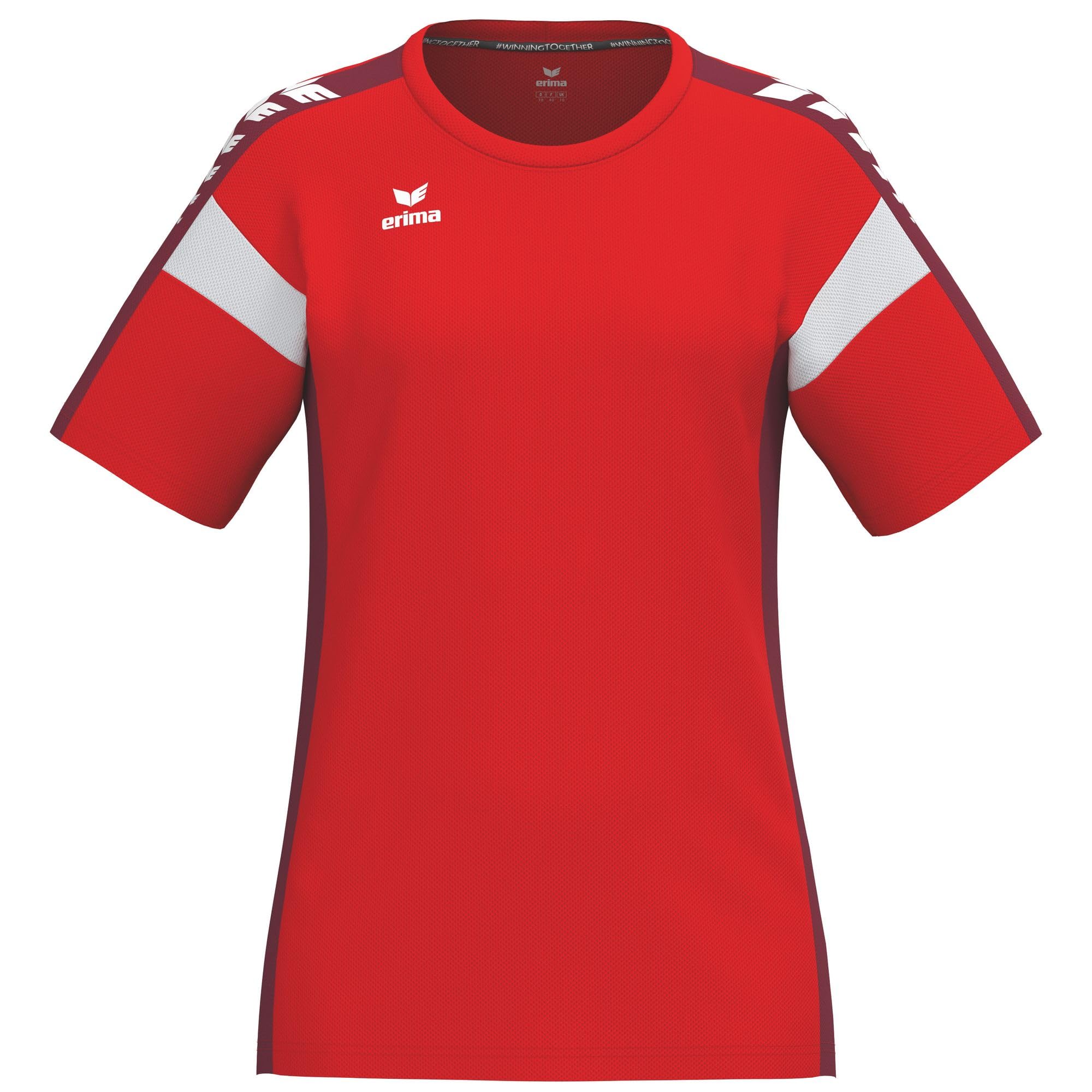 Erima Women's Celebrate 125 Functional T-Shirt (1082510), Red/New Bordeaux, 38