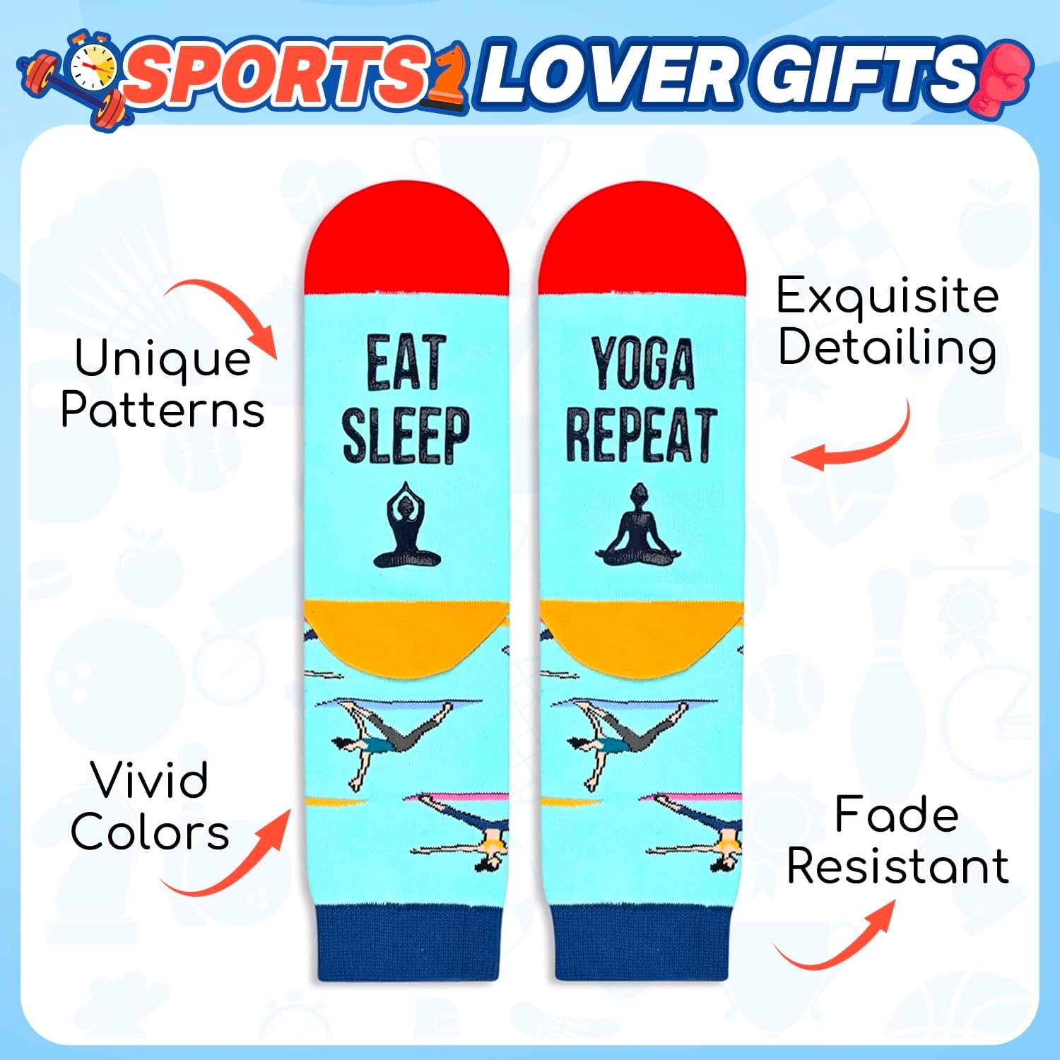 Zmart Sports Gifts for Men Women - Swim Climbing Yoga Gym Socks for Runner Skateboarder - Image 4