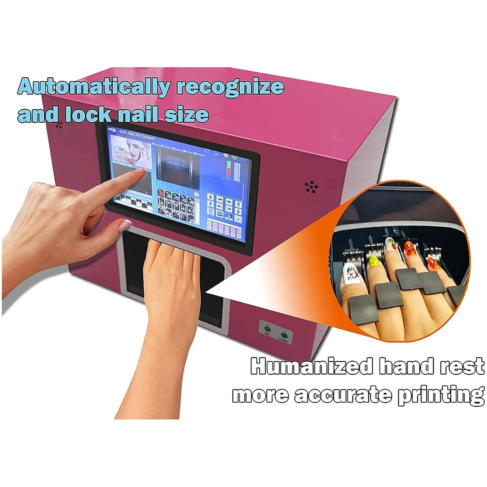 Amazon.co.jp: タッチスクリーンコンピューターネイルマシンを備えた3D