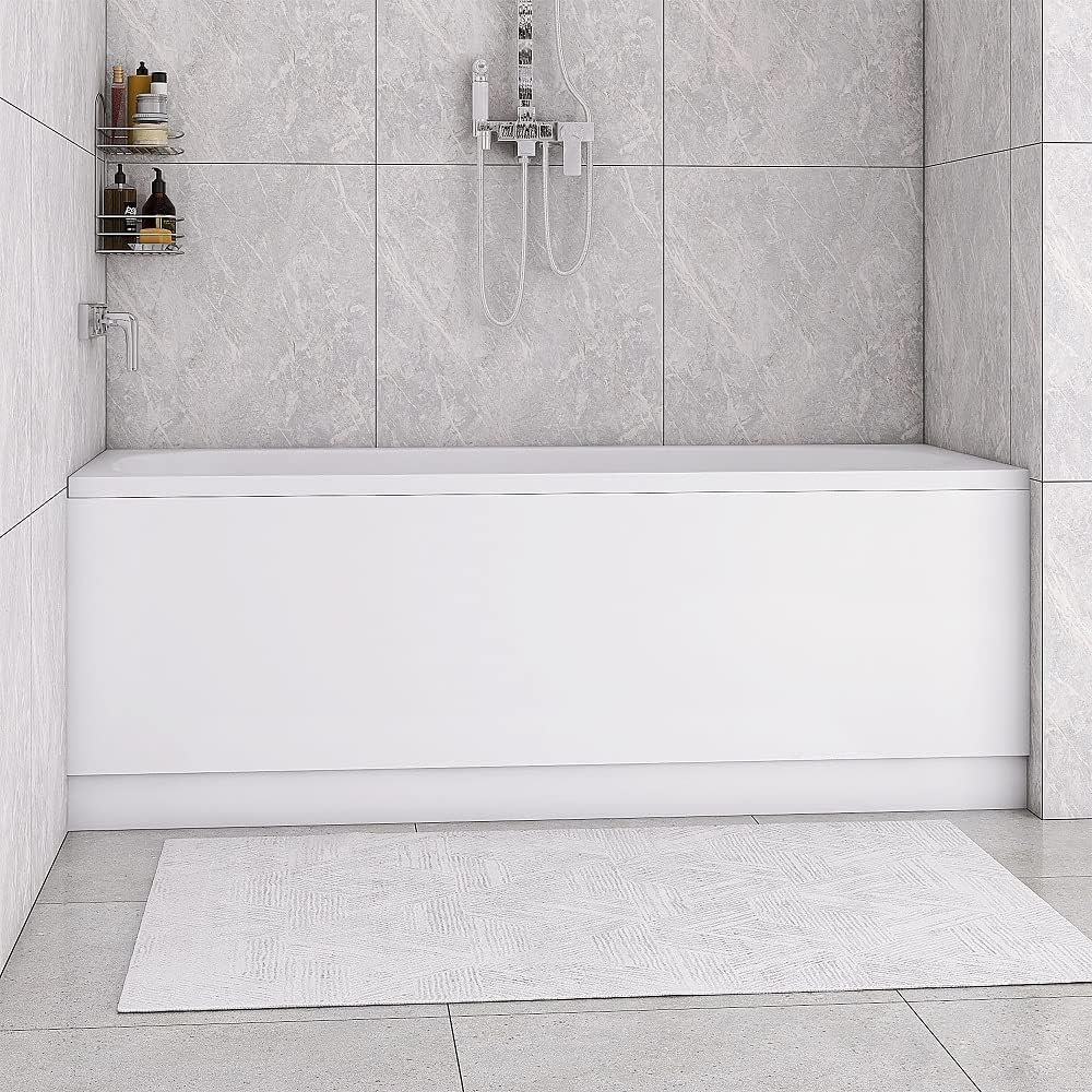Bedbric 1700mm Wooden Bath Panel White Front Storage Bath Panel