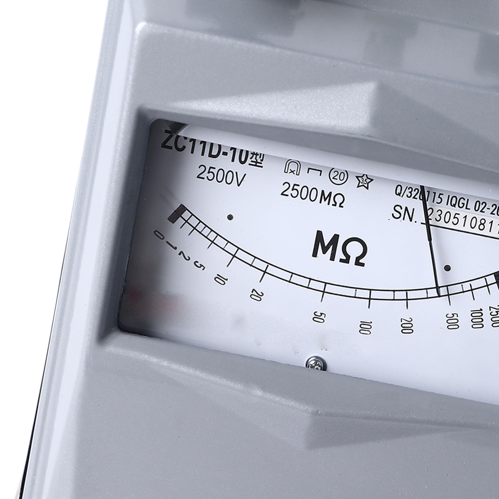 Fafeicy Tester di Isolamento Megaohmmetro, Misuratore di Resistenza Ad Alta Tensione con Custodia in Alluminio, Gamma 0-2500 V per Riparazione di Apparecchi e Ingegneria Elettrica