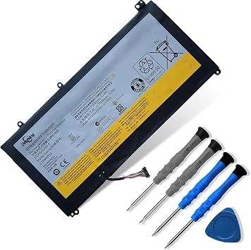 L12M4P62 Battery Compatible with Lenovo Ideapad U430 U530 Touch 80AS U530-20289 121500163 Series Notebook L12L4P62 121500199 121500200 2ICP6/55/85-2 7.4V 52Wh 7100mAh 4-CellLong line