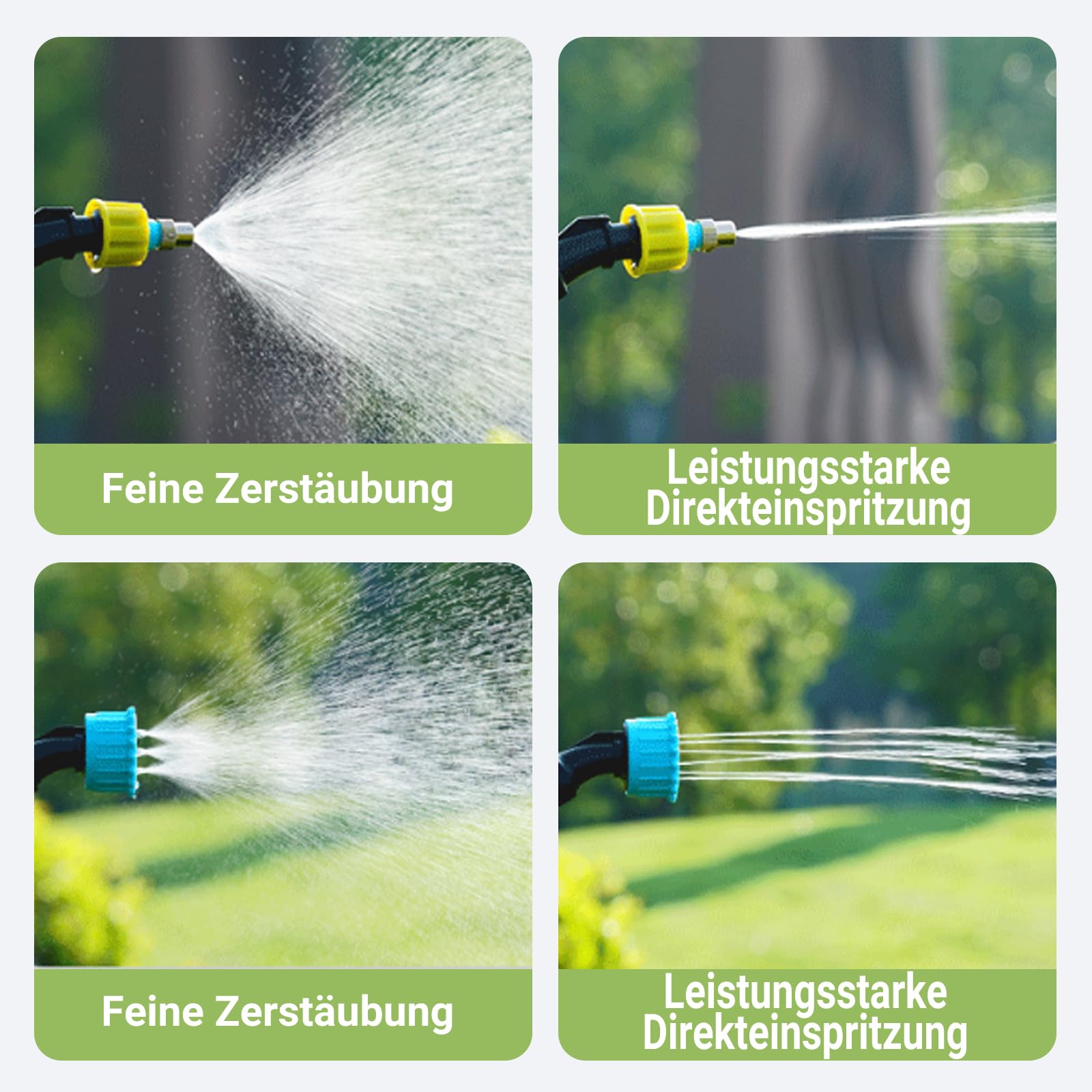Spruzzatore Elettrico 5L, Nebulizzatore Giardino con 3 Ugelli Regolabili, Impugnatura ricaricabile USB, 60 cm Asta Telescopica e tracolla regolabile, Spruzzatore per Erbacce da Giardino e Piante
