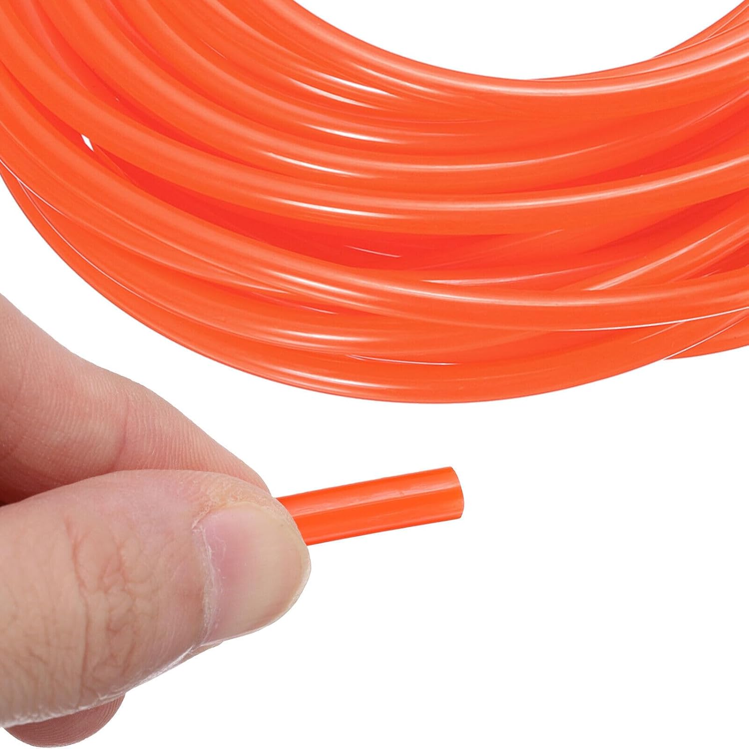 Toolparts And Accessories 2pcs Polyurethane Round Belts 5mm Dia 10M (33ft) Length (Smooth Surface Orange) (#CN#130824-10035)