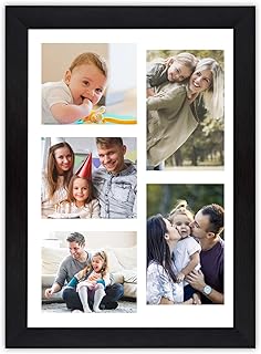 Personalized Photos Collages Prints Frame, Custom Wooden Picture Frames Family Photo Collage Frame for Wall Art Decoration Valentine's Day, Mother & Father's Day,Wedding
