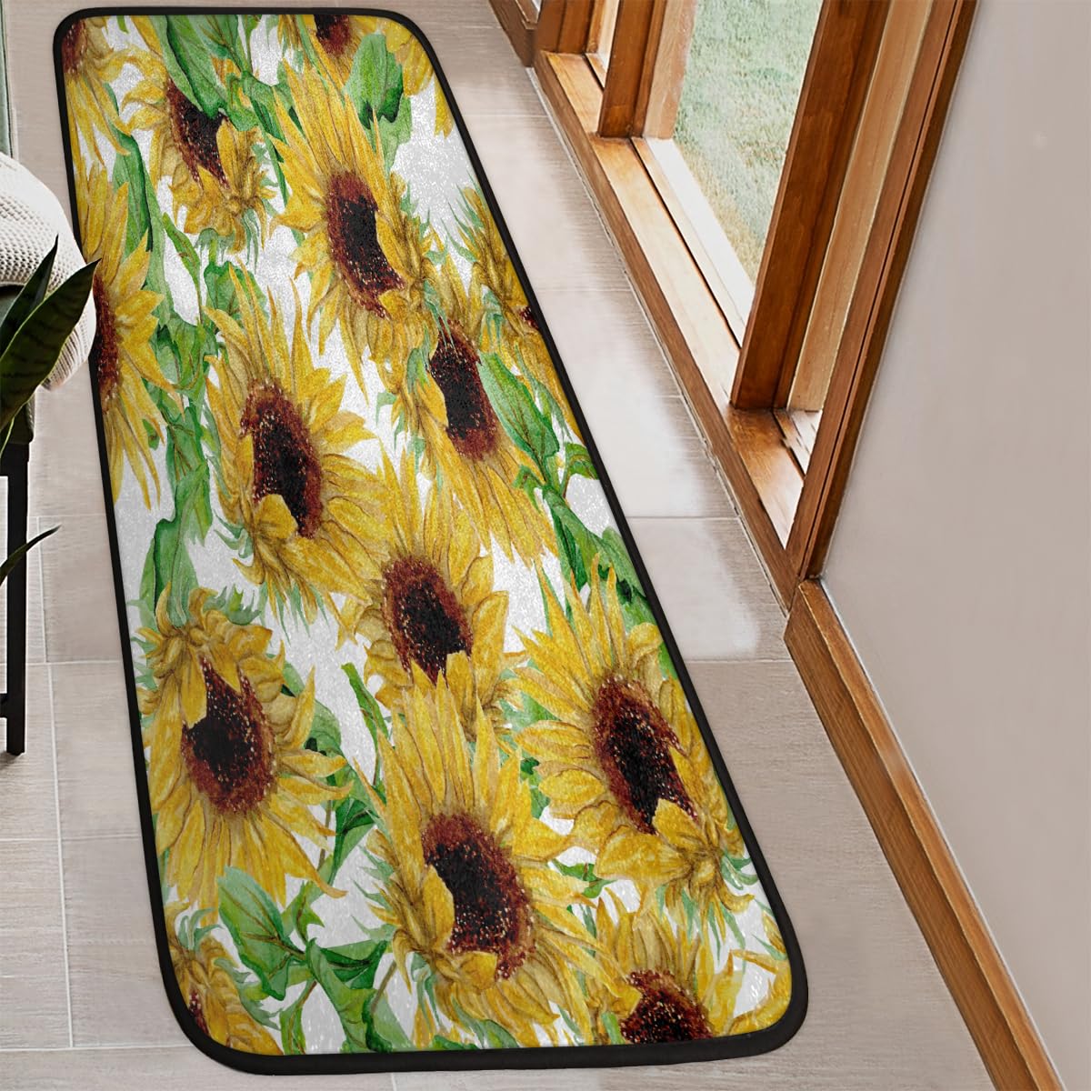 Tapis De Cuisine TropicalLife - Lot De 2 Antidérapants, Lavables, 44x70cm + 44x120cm, Motif Coloré