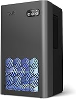 ToLife 95oz Dehumidifier for 1000sqft Basement Bedroom Bathroom - Quiet Auto Shutoff, 7-Color LED Night Light, Grey