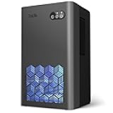 ToLife Dehumidifier for Home, 1000 sq.ft Dehumidifiers for Basement Bedroom Bathroom with 95 OZ Water Tank, Auto Shut Off 7 Colors LED Light, Grey