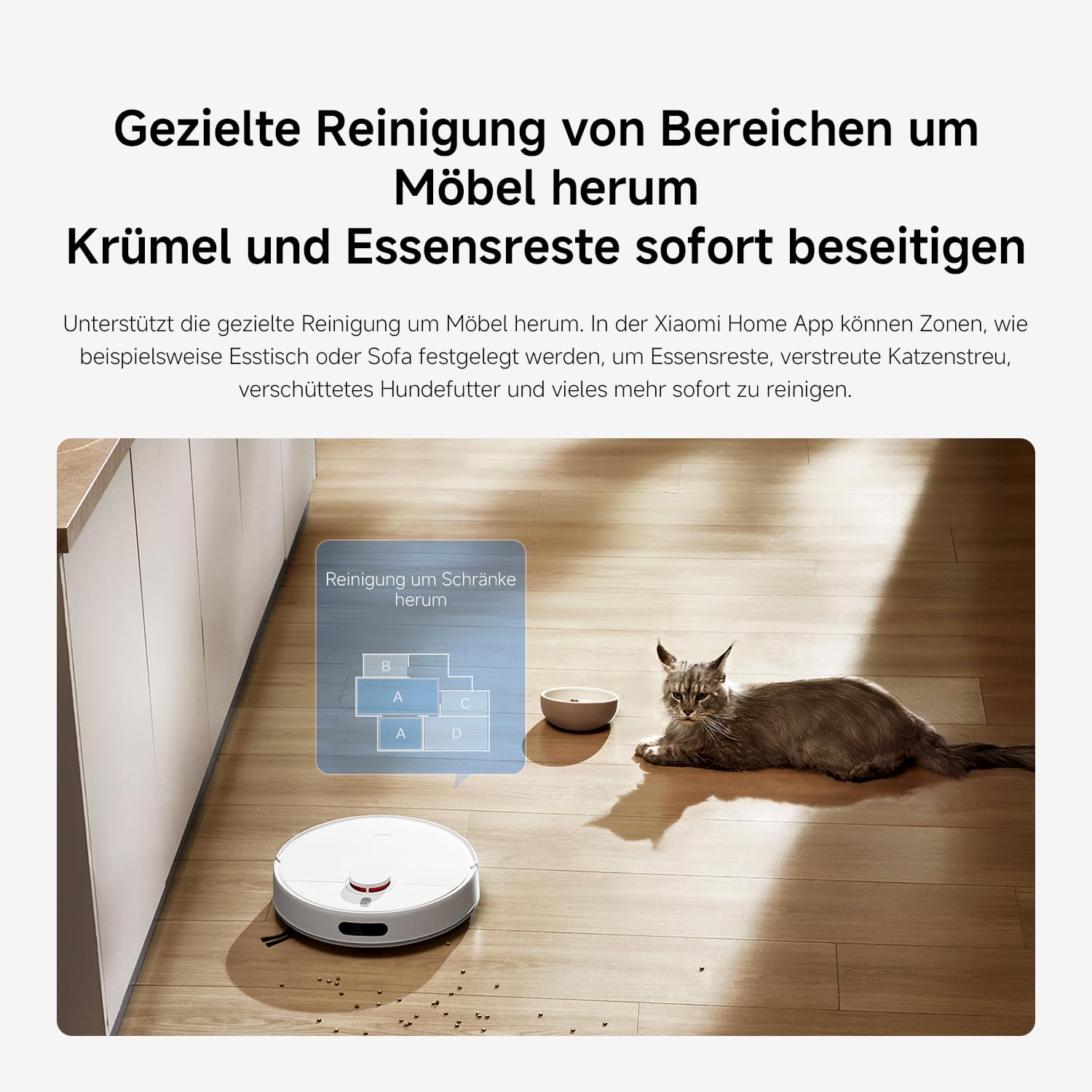 XIAOMI H40 Saugroboter, 10000Pa, LDS-Navigation, smarte Kartierung, Anti-Verwicklung, Auto-Entleerung, 180 Min Laufzeit, Home App & Sprachsteuerung