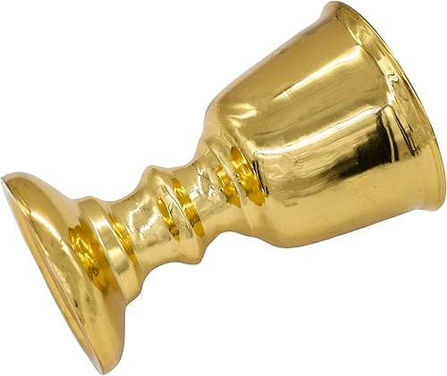 Miniatura 2 de Cáliz de latón estilo medieval - Copa de copa para beber para vino con diseño único  Cáliz histórico - Taberna Cáliz Medieval Recreación LARP Viking