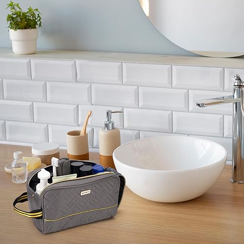 Miniatura 7 de BAFAMYE Neceser de viaje para hombre y mujer, Negro (Black (New)