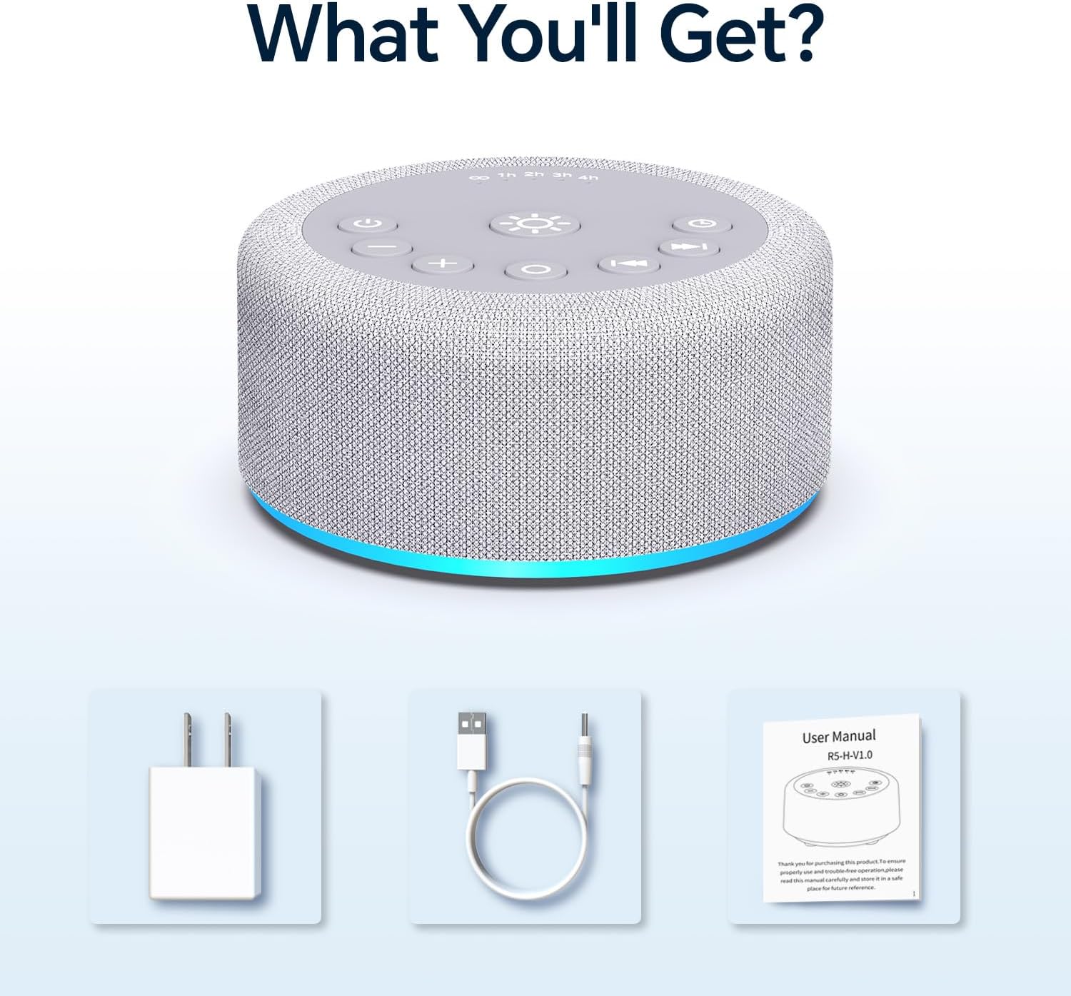 Sound Machine Night Light White Noise Brown Noise Machine 30 Non Looping Sounds 12 Lights 5 Timers 36 Adjustable Volume Memory Function Sleep Sounds Machine for Baby Kids Adult & Home Office Travel - Image 7