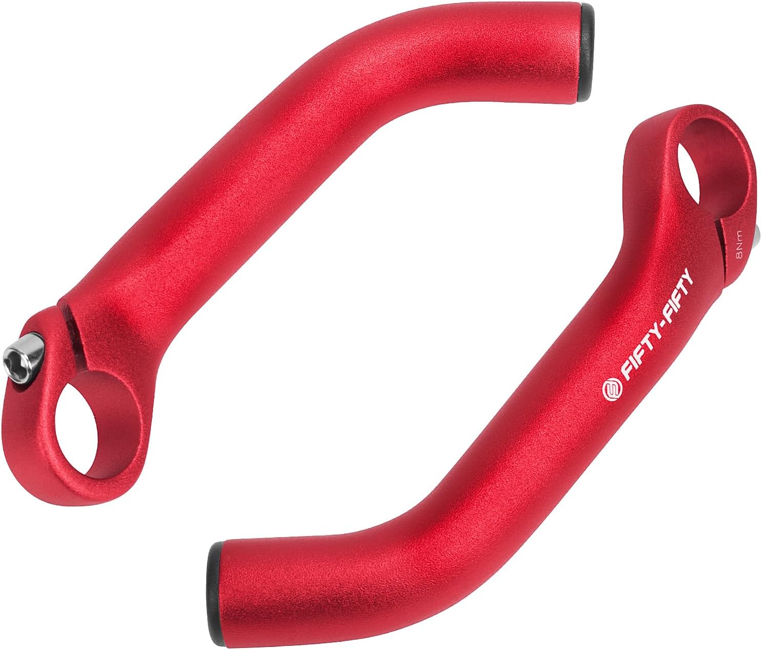 FIFTY-FIFTY Bike Bar Ends, Mountain Bike Handlebar Ends, Aluminium Alloy MTB Bicycle Bar Extender