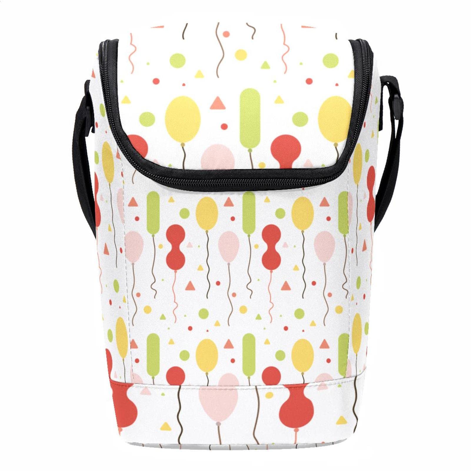 Bolsa de almuerzo con globos de colores para hombres y mujeres