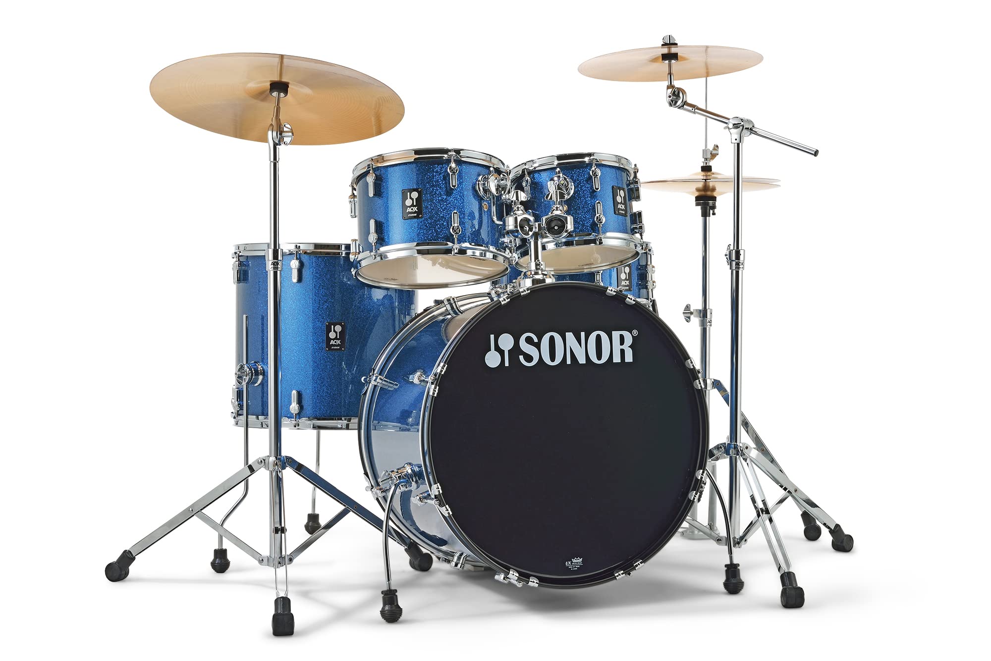 SONOR AQX STUDIO CYMBAL SET BLUE OCEAN SPARKLE