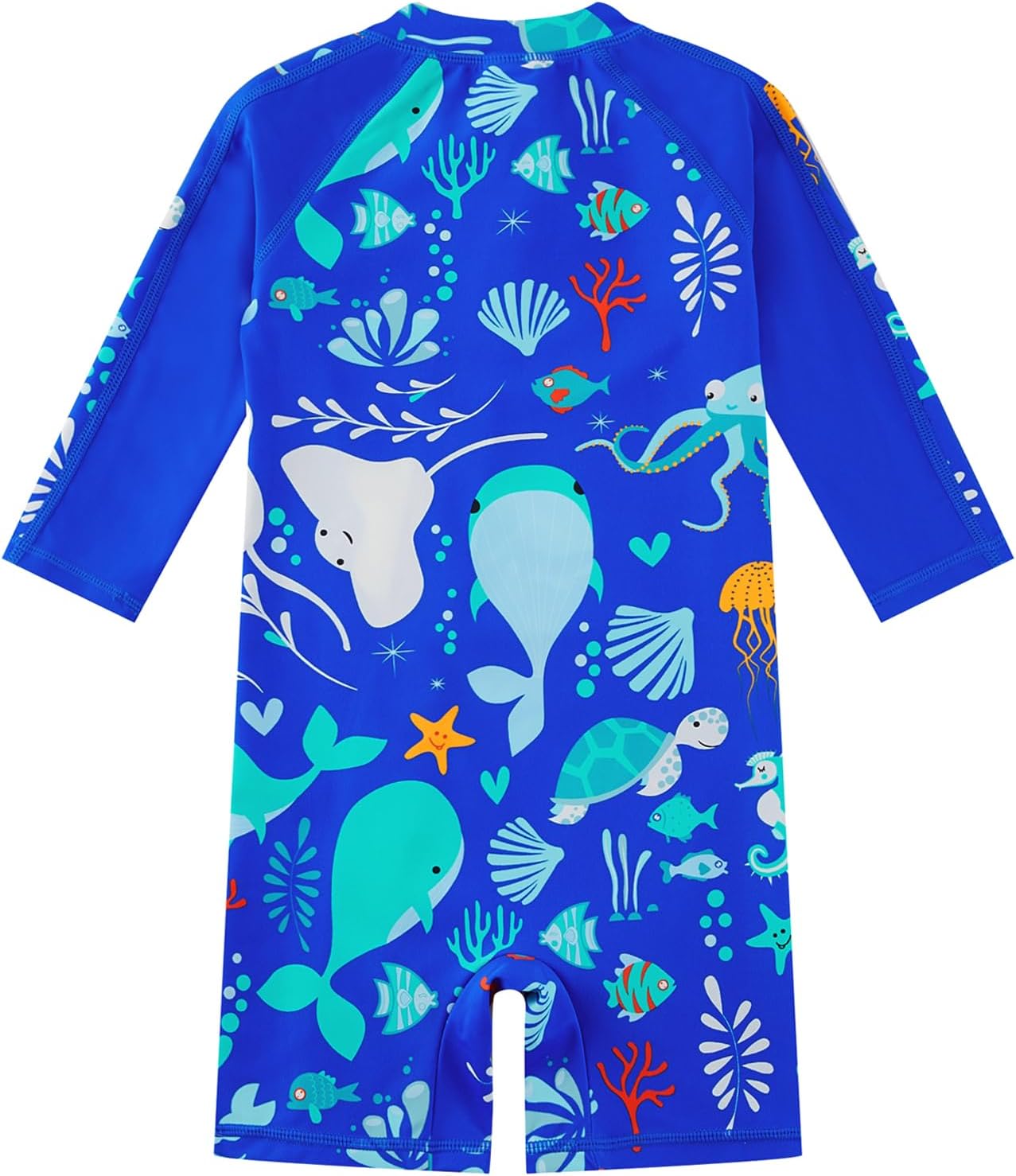 upandfast Baby Girls/Boys Swimsuit with Full Length Zipper UPF 50+ Sun Protection Baby One Piece Swimwear Sunsuits image 2