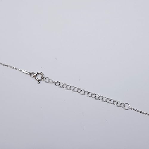 Miniatura 6 de Mystic Jewels By Dalia Collar de cristal azul contra el mal de ojo para la buena suerte Plata de ley 925 Cadena de 40 a 17.7 in de largo