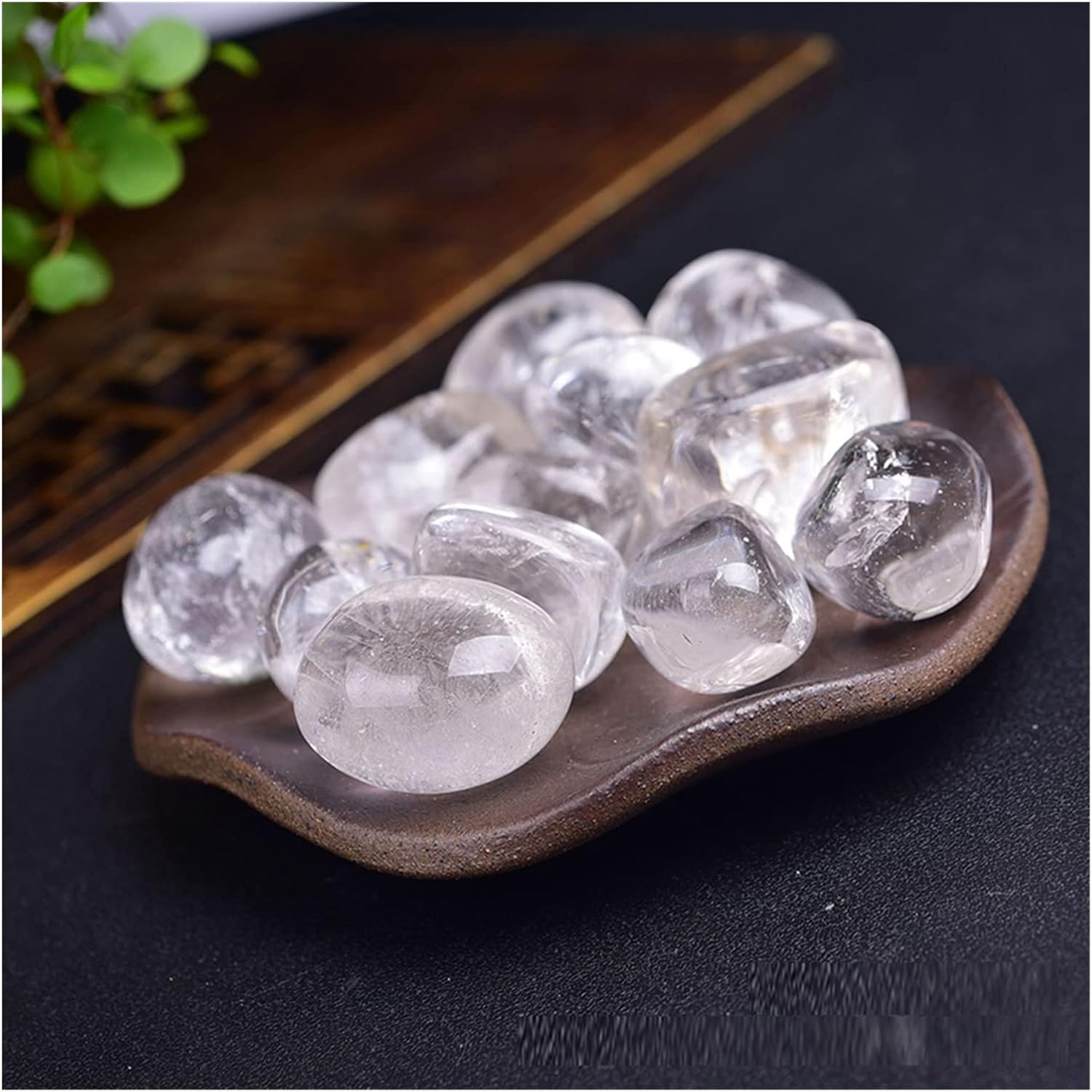FIDEMM Natural Crystal Rough 100% Natural Large Size Tiger Eye Stone and Quartz White Crystal Stone Healing Specimen Home Decor 15-30mm (Color : Cat Eye Stone, Size : 1pack (150g))