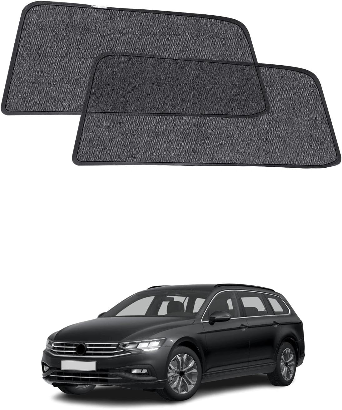 Car Sun Shades for VW Passat B8 Variant 2016-2022 Rear Side Window Sun Visors Breathable UV Protection and Heat Insulation Double Protection for Baby Set of 2