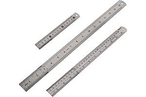 3 Pack Stainless Steel Ruler 16 inch 6 inch and 12 inch...