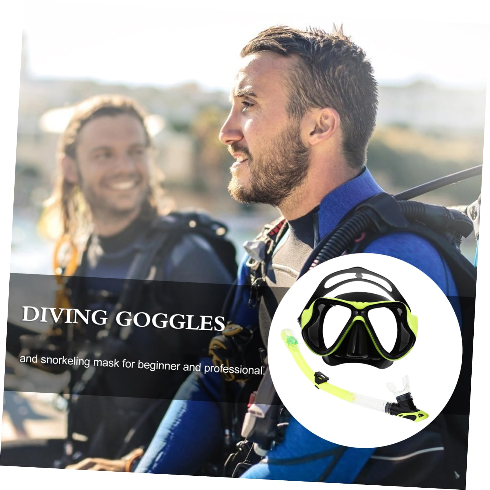 VANZACK Máscara De Buceo Equipo De Buceo Fácil De Respirar Equipo Ligero De Esnórquel Equipo De Snorkel Duradero Nadar Snorkel Adulto Nadando Bucear Gel De Sílice