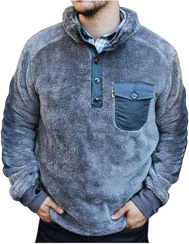 men's quarter zip pullover with pockets