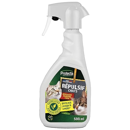 Répulsif Chats Intérieur et Extérieur, Spray Anti-Griffure et Marquage Urinaire,