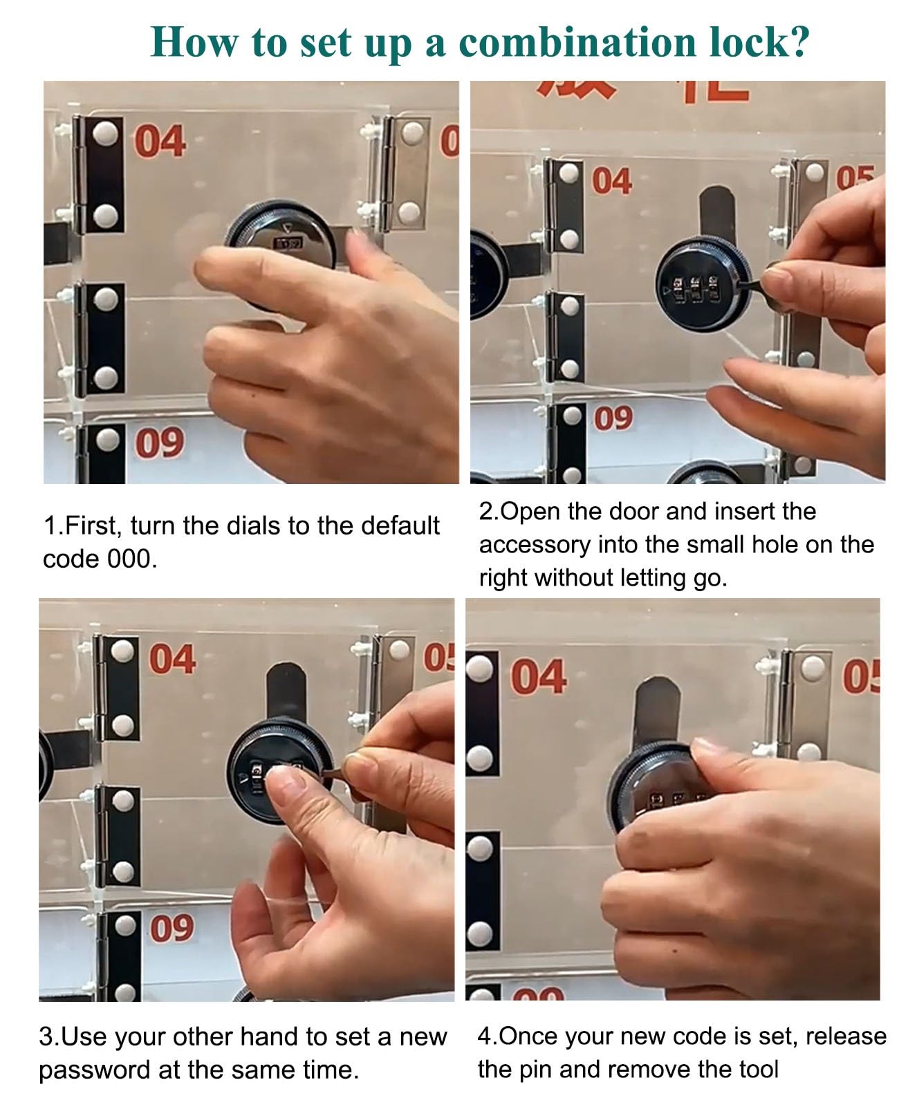 Amazon.co.jp: ダイヤル錠付きアクリル製携帯電話ロッカーボックス、 6