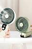ROBEVE Auhma AUFN19 5 Kademeli Güçlü El Fanı Mini Fan – Şarjlı Taşınabilir Mini Vantilatör, Dijital Ekranlı, Sessiz Çalışma, Uzun Pil Ömrü, Masaüstü & El Tipi Kullanım (Beyaz)