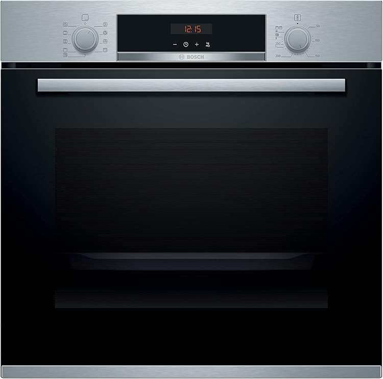 Bosch Home & Kitchen Appliances Bosch HBS573BS0B Serie 4 Builtin Oven with Pyrolytic Cleaning