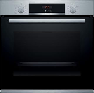 Bosch HBS573BS0B Serie 4 Built-in Oven with Pyrolytic Cleaning, 3D Hotair, Autopilot 10, LED display control, 60 x 60 cm, Stainless steel