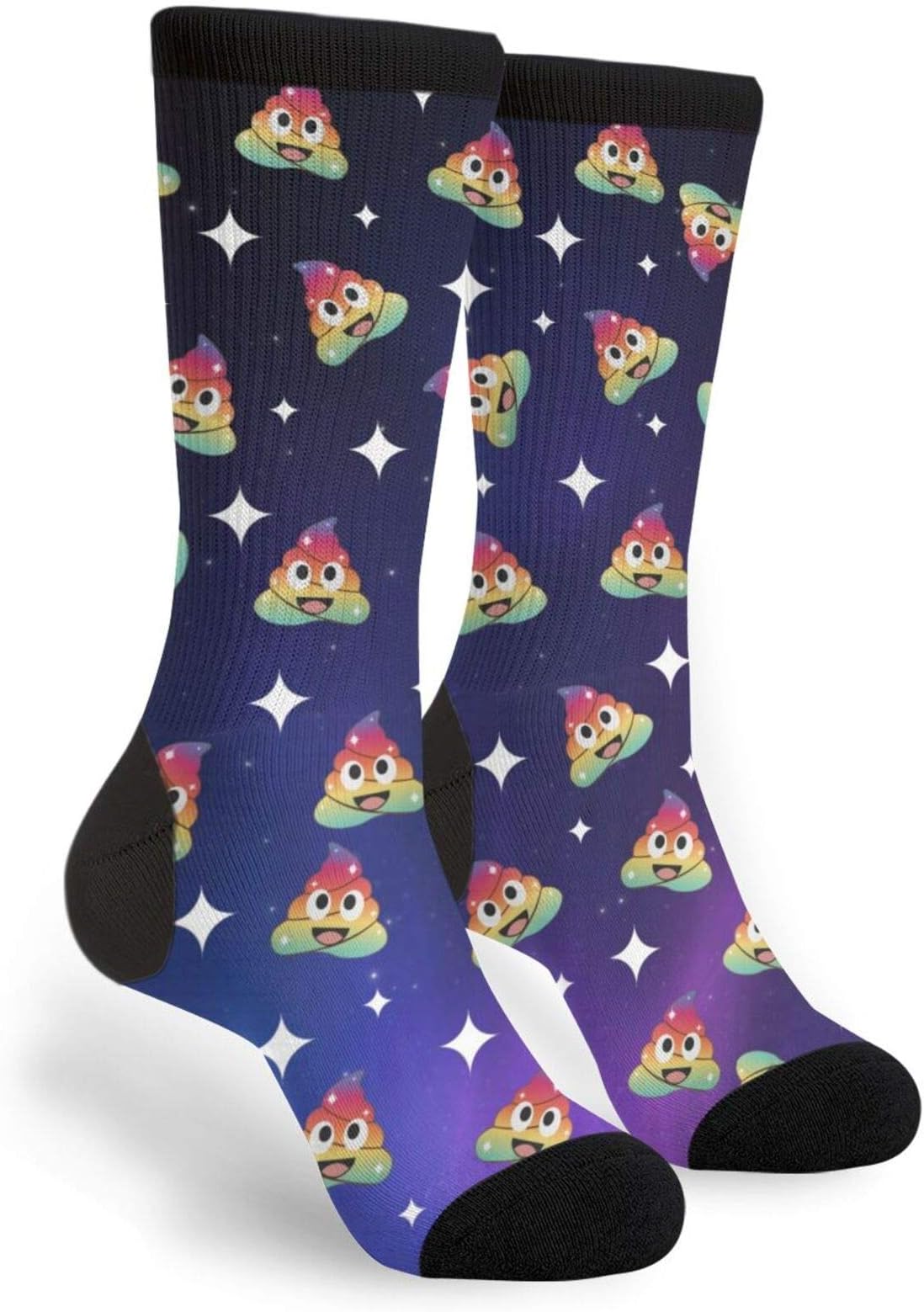 Colorful Music Tape Cassettes Fun Colorful Novelty Graphic Crew Tube Socks For Men Women
